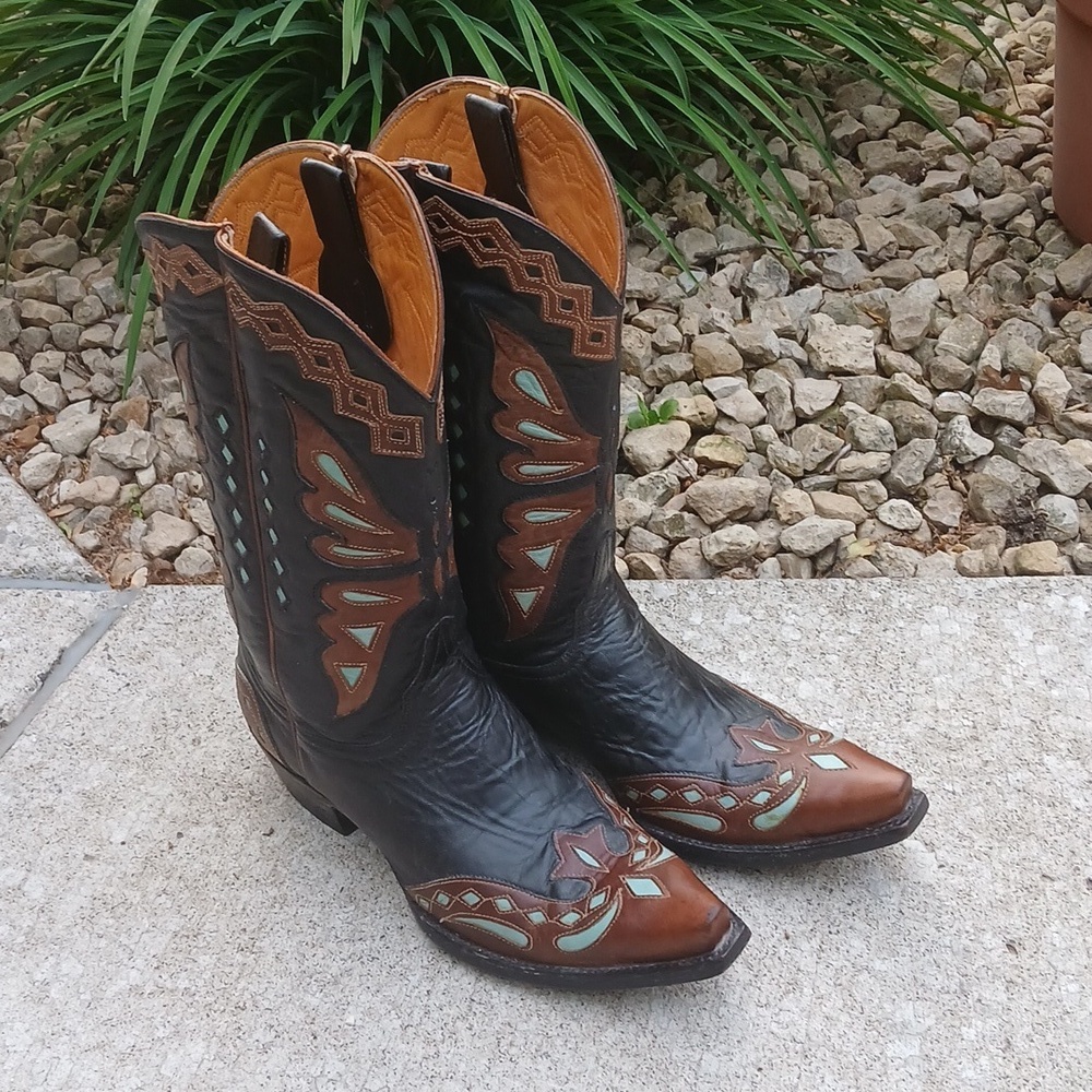 Old Gringo Women's Monarca Boot     Intricate Stitching GUC. size 9 - Picture 13 of 14